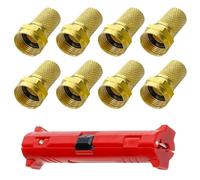 FIMWOLZ 1 Pcs Pelacables para cable coaxial Sat Pelacables fácil para todo tipo de cable SAT y diámetro 8 Pieza Conector F 7mm atornillable
