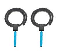 FIMWOLZ 2 Pcs Follow Focus Ring für DSLR Objektiv Kerbgummiring Follow-Focus Gear Ring Zahnrad