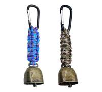 FIMWOLZ 2 Piezas Campanas Anti-Osos de Metal Vintage Mini Cencerro para Senderismo Anti-Pérdida Campanas de Cobre Colgante para Mochila para Mascotas Decoración para Actividades al Aire Libre