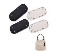 FIMWOLZ Base para Bolso Crochet, Paquete 4 Fundas 22x10cm, Diseño Perforado, Soporte Estructural para Ganchillo que Mantiene la Silueta