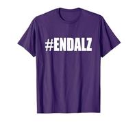Fin de Alzheimer Cinta Morada Mamá Papá Alzheimer Alzheimer Conciencia Camiseta