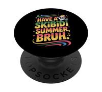 Fin De Año Maestro Último Día Tener Un Skibidi Summer Bruh PopSockets PopGrip Adhesivo
