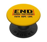 Fin de la Trata de Seres Humanos - Fin de la Trata de Personas PopSockets PopGrip Adhesivo