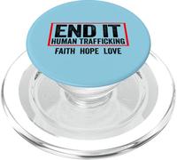 Fin de la Trata de Seres Humanos - Fin de la Trata de Personas PopSockets PopGrip para MagSafe