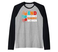 Fin DE LA Violencia contra Las Mujeres Camiseta Manga Raglan