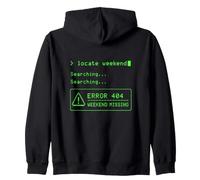 Fin de Semana Perdido Error 404 Gaming Retro Sudadera con Capucha