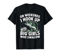 Fin de semana Pesca Humor Pescador - Conexión con Big Fish Camiseta