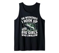 Fin de semana Pesca Humor Pescador - Conexión con Big Fish Camiseta sin Mangas