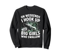 Fin de semana Pesca Humor Pescador - Conexión con Big Fish Sudadera