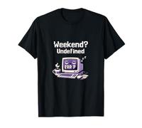 Fin de Semana Undefined Pixel Art Data Science Computer Camiseta