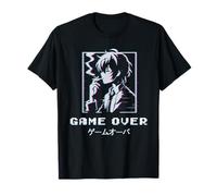 Fin del Juego Anime Chico Triste Japonés Vaporwave Estética Otaku Camiseta