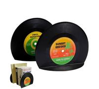 Fin del libro - Stoppers de libros ligeros 1 par para estantes | Libros decorativos, decoración de oficina para oficina, mesita de noche, oficina, mesa de café, cocina.