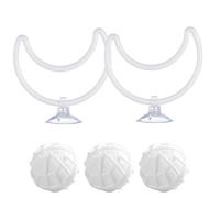 Fin Fitness Loops - Betta Fish - Juguete de actividad con dos anillos de ejercicio con bolas flotantes, promueven el movimiento lúdico, estimulación mental y hábitos de natación saludables para
