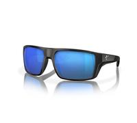 Fin-Nor - Gafas de sol para hombre, marco negro mate, espejo azul (base gris), L/XL, Espejo azul (base gris), Large/X-Large