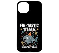Fin-Tastic Time GARANTIZADO Cool Party Fish Having Good Vibes Carcasa para iPhone 15 Plus