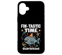 Fin-Tastic Time GARANTIZADO Cool Party Fish Having Good Vibes Carcasa para iPhone 16 Plus