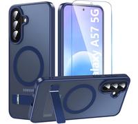 Fin2feel Magentic - Funda para Samsung Galaxy A57, con protector de pantalla [soporte invisible] [compatible con MagSafe], protección contra caídas de grado militar, funda delgada translúcida para