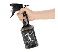 Fina Botella de Niebla Vacía Fina 650 ml Portátil Peluquería Salon Hair Tool Agua Recargable Botella de plástico, Trigger de plástico Botella de riego de nebulización para Salon Tool Mist(Negro)