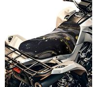 Finagallathe Funda de asiento con estampado de mármol para ATV de 4 ruedas, de poliéster, transpirable, resistente a los rayos UV, para Honda Rancher 420, Yamaha, Kodiak 450, etc