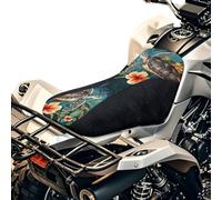Finagallathe Funda de asiento impermeable para cuatrimoto de cuatro ruedas para protección contra la nieve y el polvo, compatible con Polaris Sportsman Polaris Scrambler Honda Rancher, estampado de
