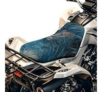 Finagallathe Funda de asiento para cuatrimoto con estampado de leopardo Monstera, impermeable, compatible con Polaris Sportsman Polaris Scrambler Honda Rancher