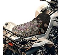 Finagallathe Funda de asiento todo terreno con estampado de flores de mandala bohemio de cuatro ruedas, universal, compatible con accesorios decorativos ATV para Honda Rancher/Polaris Sportsman