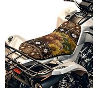 Finagallathe Funda de cojín de asiento de cuatro ruedas con estampado de girasol azteca, funda de asiento de cuatro ruedas, accesorios compatibles con Polaris Sportsman Polaris Scrambler Honda Rancher