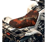 Finagallathe Funda de cojín de cuatro ruedas de 63 x 25 cm, diseño de ciervo, camuflaje, roble, caza, ATV, impermeable, universal, para Yamaha, Honda, Polaris