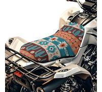 Finagallathe Funda de cojín impermeable para motocicleta con estampado de cactus azteca, con borde elástico, compatible con Polaris Sportsman Polaris Scrambler Honda Rancher