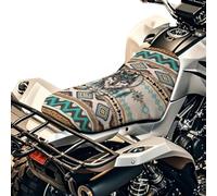 Finagallathe Funda de cojín para asiento de cuatrimoto con estampado de atrapasueños, azteca, tribal, de cuatro ruedas, cómoda conducción, compatible con Polaris Sportsman Polaris Scrambler Honda