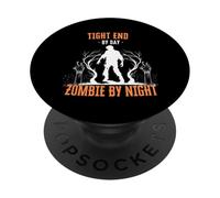 Final Apretado por el día Zombie por la Noche Divertido fútbol Halloween PopSockets PopGrip Adhesivo