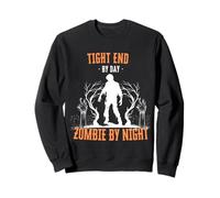 Final Apretado por el día Zombie por la Noche Divertido fútbol Halloween Sudadera