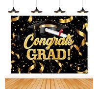 Final Back Banner | Felicitaciones Diploma Banner | Grados Antecedentes Sign Fotografía Requisito, 82,7x59in Decoración, Artículos De Fiesta, Celebración Escolar, Necesidades Del Evento de Clase