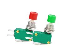 final de carrera ， Microinterruptor de límite de recorrido con restablecimiento automático, simple/dúplex, 16 A, 250 V, 1 NA, 1 NC/2 NA, 2 NC, rojo/verde(Duplex Red)