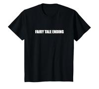 Final de Cuento de Hadas Camiseta, Niños, Negro, 2 años
