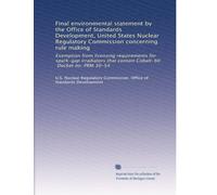 Final environmental statement by the Office of Standards Development, United States Nuclear Regulatory Commission concerning rule making: Exemption ... that contain Cobalt-60, Docket no. PRM 30-54