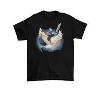 Final Fantasy 7 Cloud Riding Chocobo T-Shirt Unisex Cotton Funny FF7 VII Game Black XL
