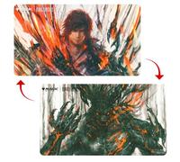 Final Fantasy x Universos Beyond Clive, First Shield of Rosaria/Summon Ifrit Double Sided Playmat for Magic: The Gathering