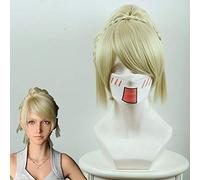 Final Fantasy Xv Lunafrena Nox Fleuret Cosplay Wig 30Cm Long Straight Synthetic Hair Wig Game Costume Party Blond Women Final Fantasy