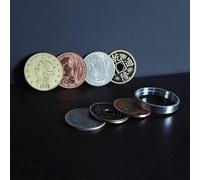 Final Gold - Monedas de bloqueo súper trucos mágicos El vuelo desaparece apareciendo un primer plano mágico ilusiones callejeras trucos mentalismo accesorios