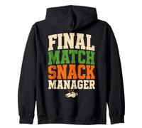 Final Match Snack Manager Humor Sudadera con Capucha