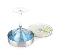 Final Touch Cocktail Rimmer 1 Tier - Givreur pour Verre en Acier Inoxydable d'un Diamètre de 15cm