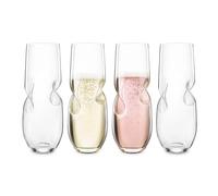 Final Touch Conundrum White Wine Glasses - Hand Blown Glass 266ml - Pack of 4
