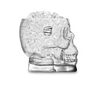 Final Touch Cubitera de Hielo con Diseño de Calavera de Brain Freeze, Cubo de Hielo con Cabeza de Calavera