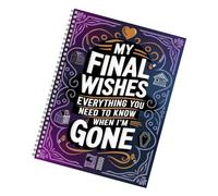 Final Wishes Planner - Cuaderno de tranquilidad, organizador de planificación de últimos deseos para mujeres, hombres, personas mayores, pacientes, padres mayores, cuidadores, escritores de memorias