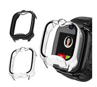 FinalCool 3 Piezas Funda Compatible con Xplora XGO 2 - PC + Carcasa Protectora de Vidrio Templado - Cubierta Completa Anti-Arañazos PC Duro Cristal Compatible con Xplora XGO 2 - Negro, Transparente