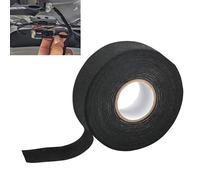 FinalCool Cinta Aislante Negra Para Coches, 15 m X 25 mm X 0.8 mm,Cinta Aislante,Cinta Textil Autoadhesiva,Cinta Eléctrica Para Cableado De Temperatura, Coches Y Cableado,Electricistas