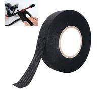 FinalCool Cinta Aislante Negra Para Coches, 15 m X 9 mm X 0.8 mm,Cinta Aislante,Cinta Textil Autoadhesiva,Cinta Eléctrica Para Cableado De Temperatura, Coches Y Cableado,Electricistas