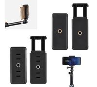 FinalCool Soporte universal para trípode, adaptador para teléfono móvil, soporte para teléfono móvil de trípode de 1/4 pulgadas con orificio para tornillo