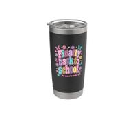 Finally Back to School No-One Ever Said Funny Teacher Vaso térmico de acero inoxidable de doble pared